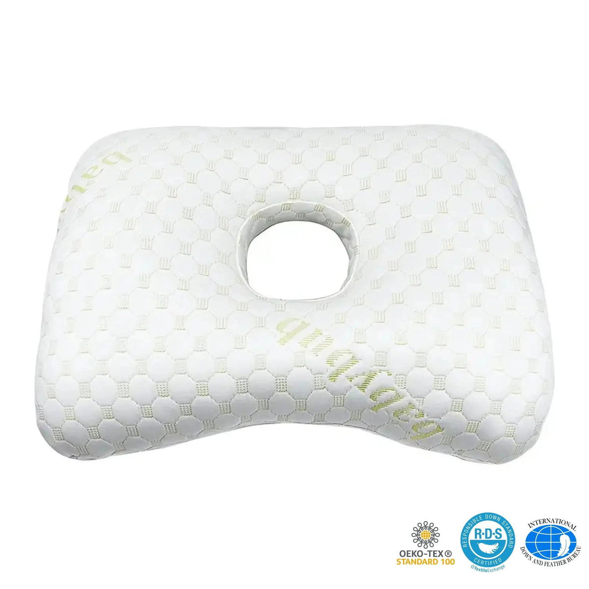 Cream white ear piercing pillow