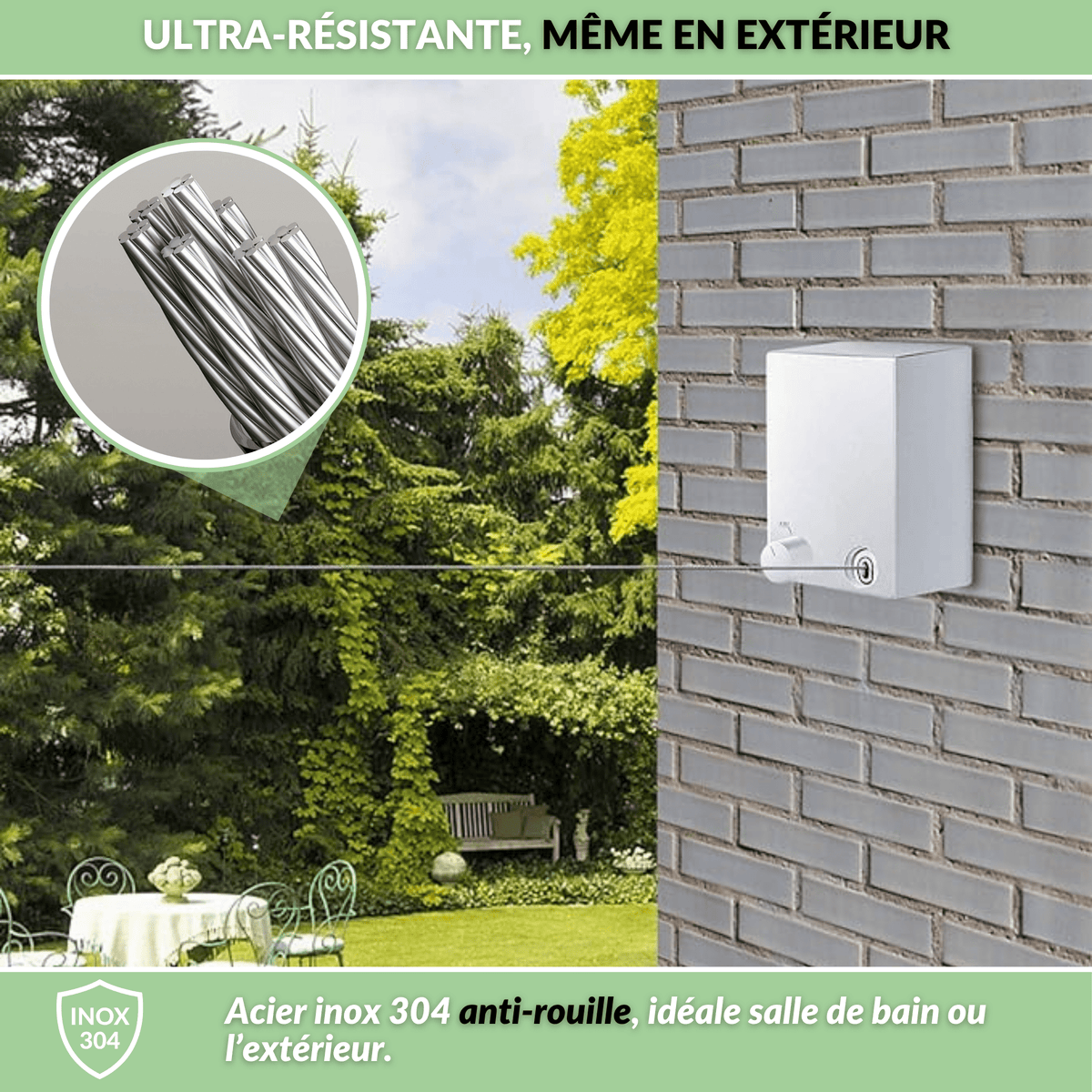 Retractable clothesline installation