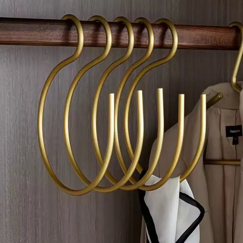 Gold large aluminium S-hooks