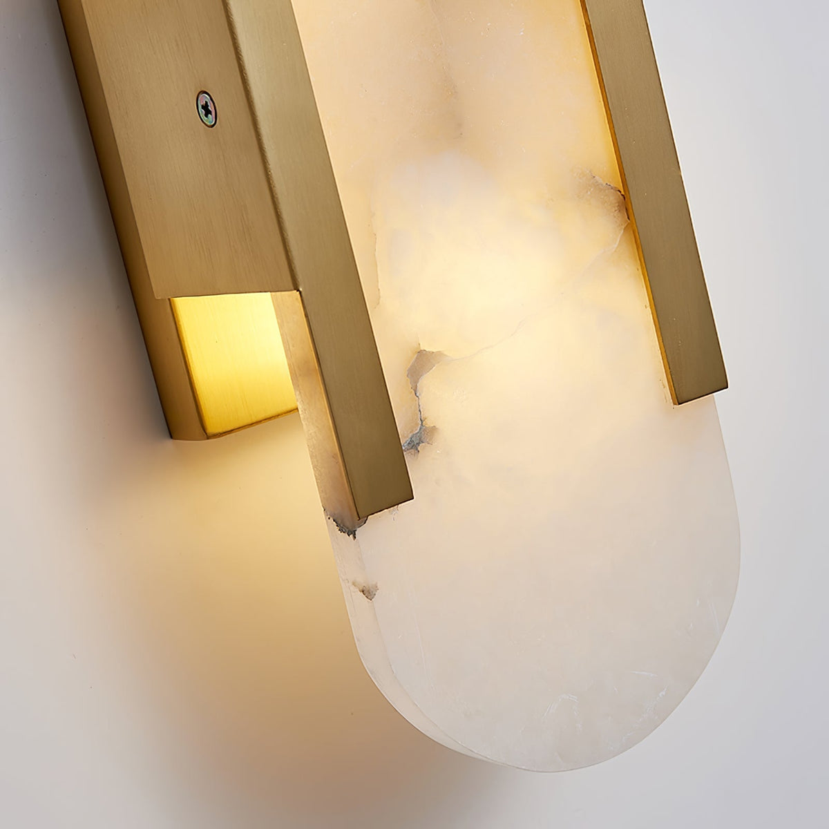 Marble sconce close-up