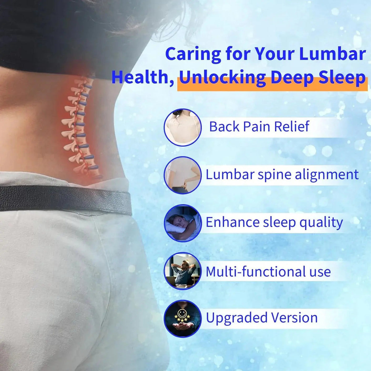 Lumbar cushion breathable cover detail