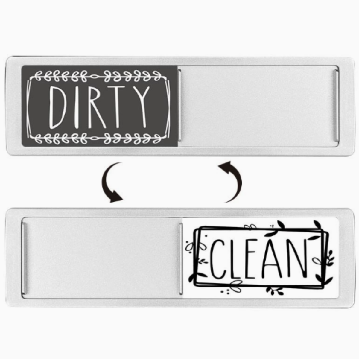 Dishwasher magnet sign in White