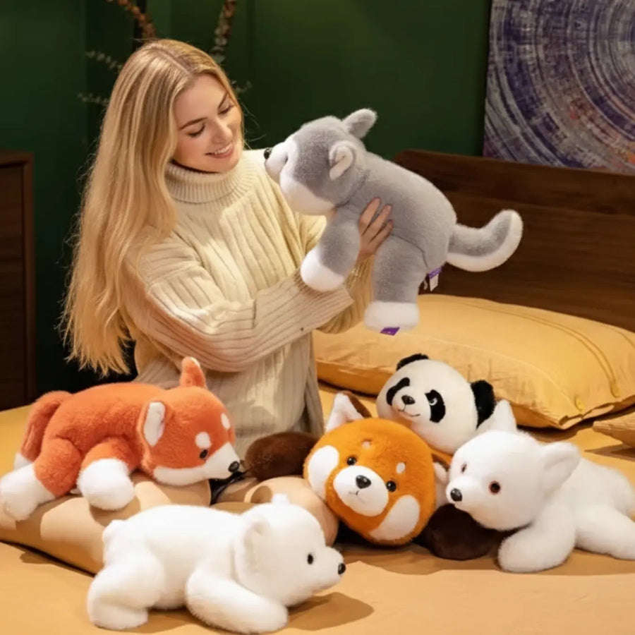 Weighted plush animal collection
