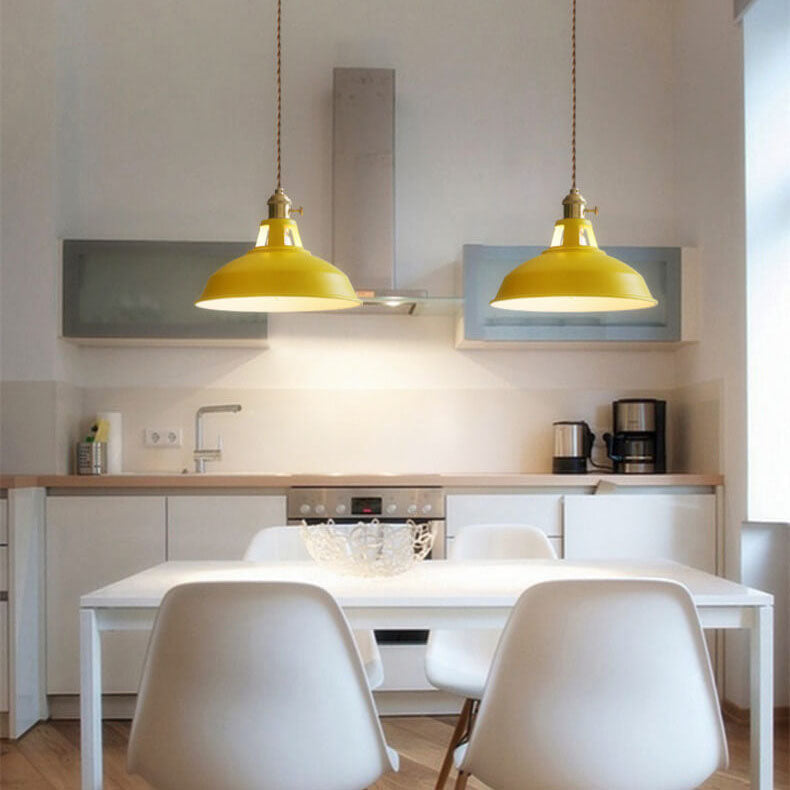 Barn pendant light side view