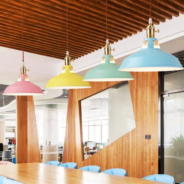 Barn pendant light shade detail