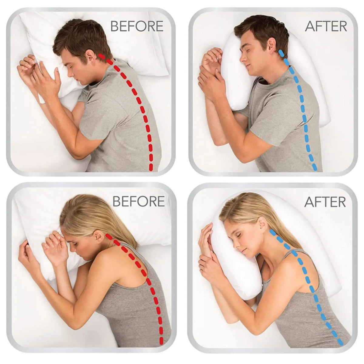 Memory foam core of contour pillow