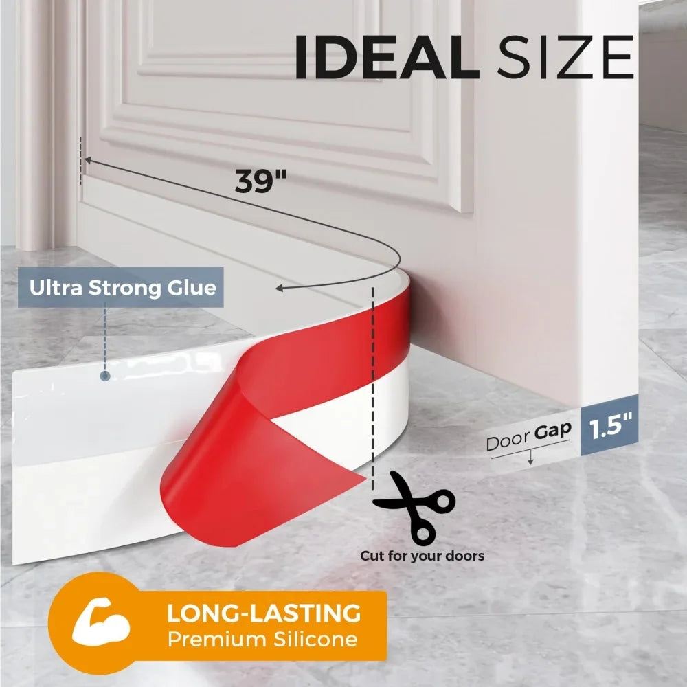 Flexible PVC flap of the door seal strip