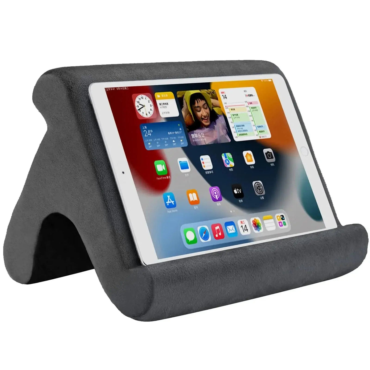 Tablet pillow stand in Grey