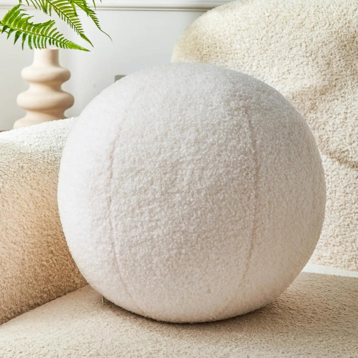 White round ball cushion