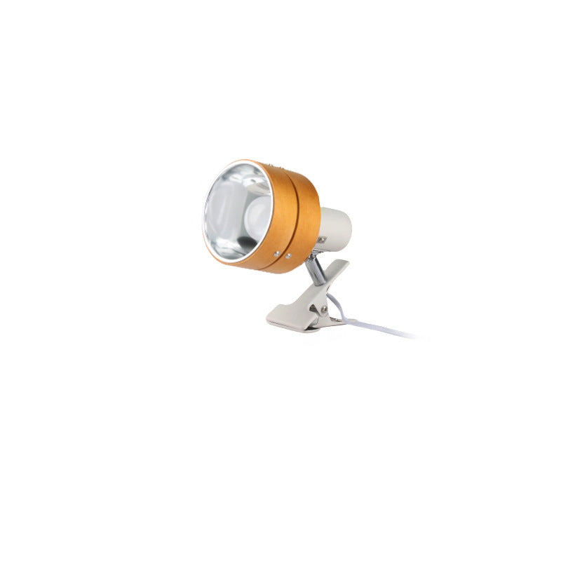 Wood clip lamp, rear view