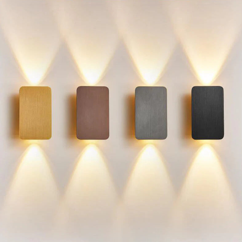 Flat panel wall light light beam