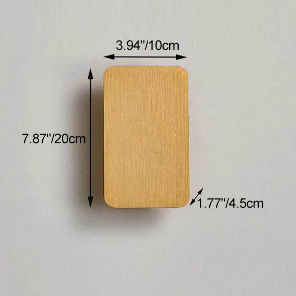 Flat panel wall light beside a bed
