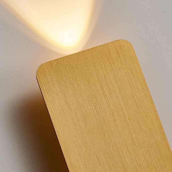 Flat panel wall light in a hallway