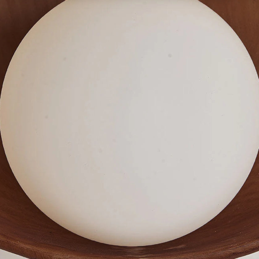 Round resin wall light lifestyle view