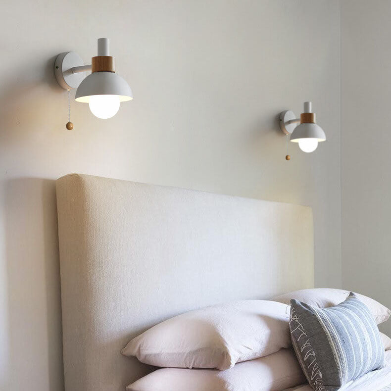 Macaron globe wall light colour options