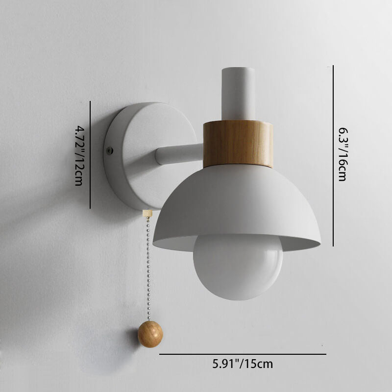 Macaron globe wall light size guide