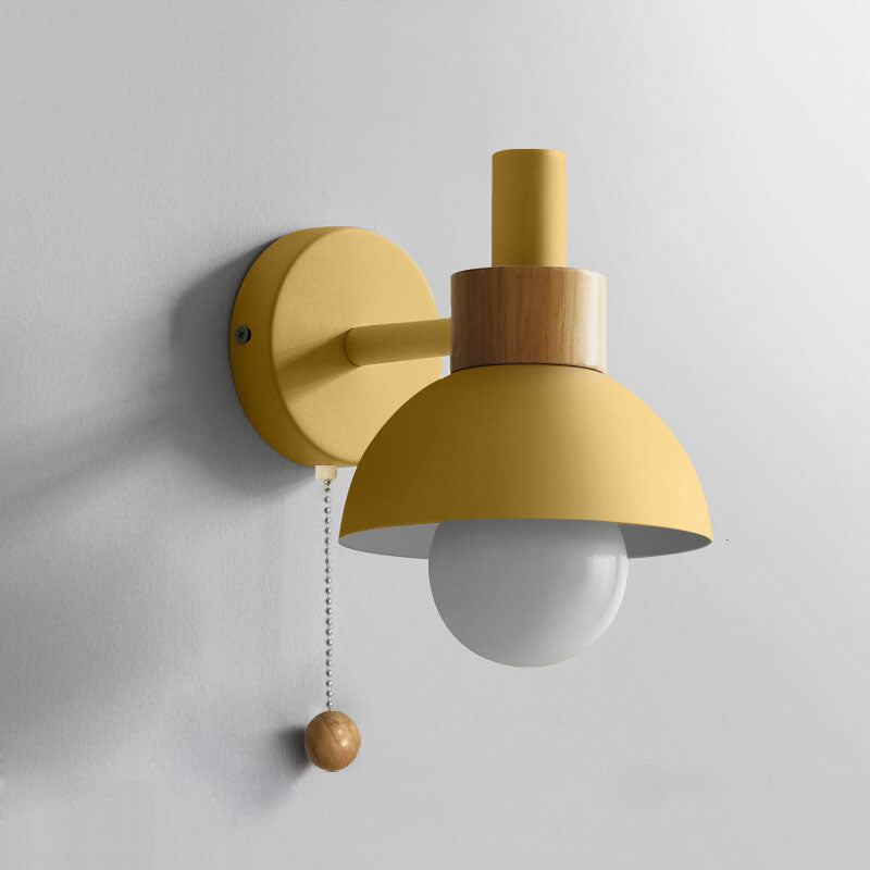 Macaron globe wall light bracket detail