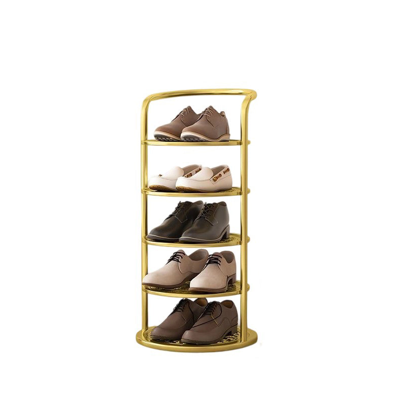 Round shoe rack assembly