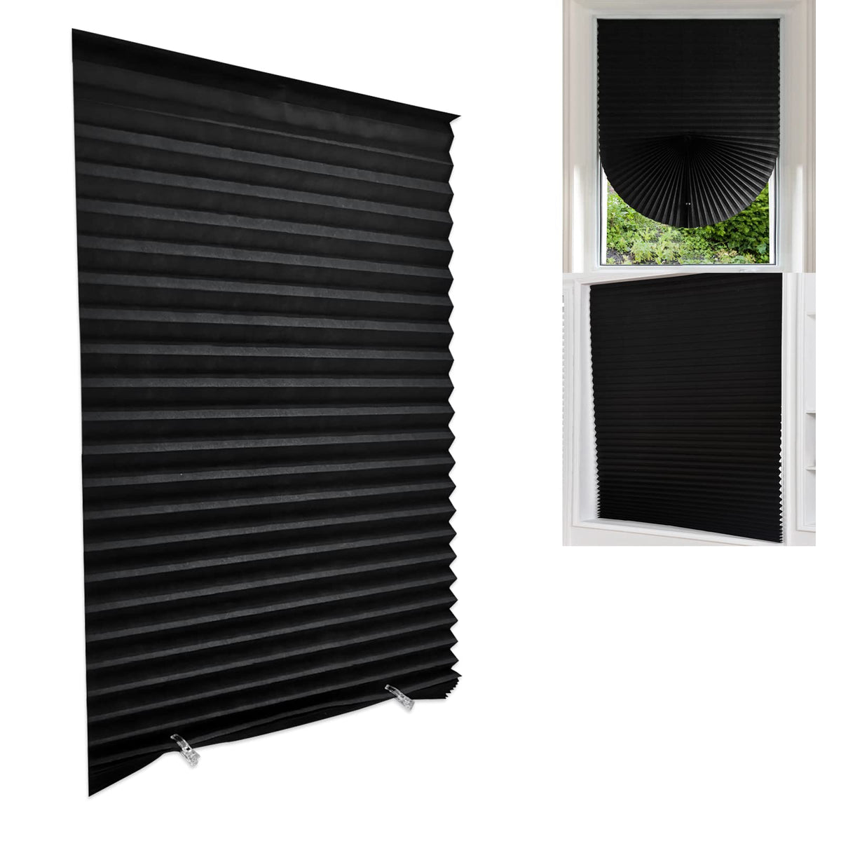Stick-on blind – Black, full blackout