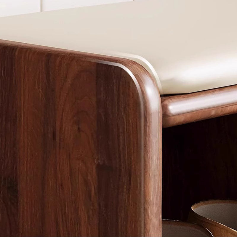 Shoe bench by the entrance