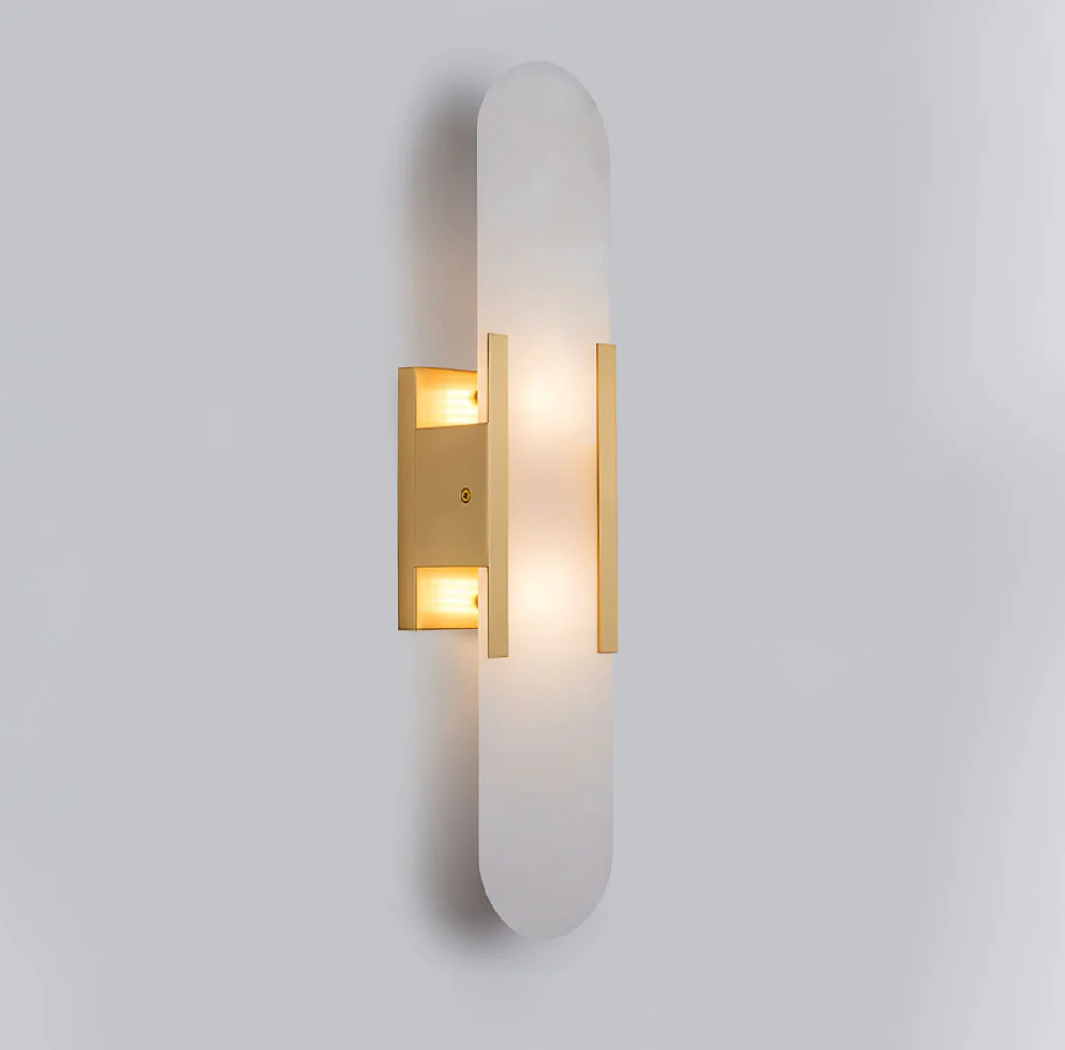 Gold marble wall light 50 cm