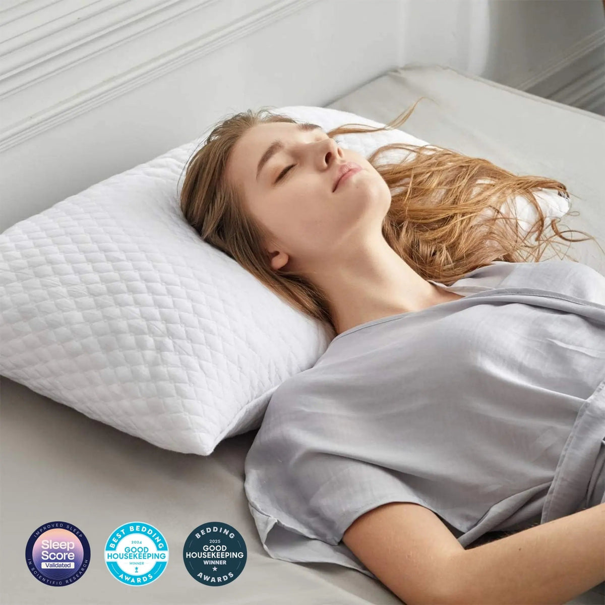 Shredded memory foam pillow features overview