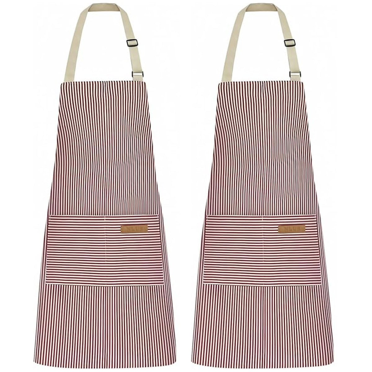 Apron set in Red Stripe