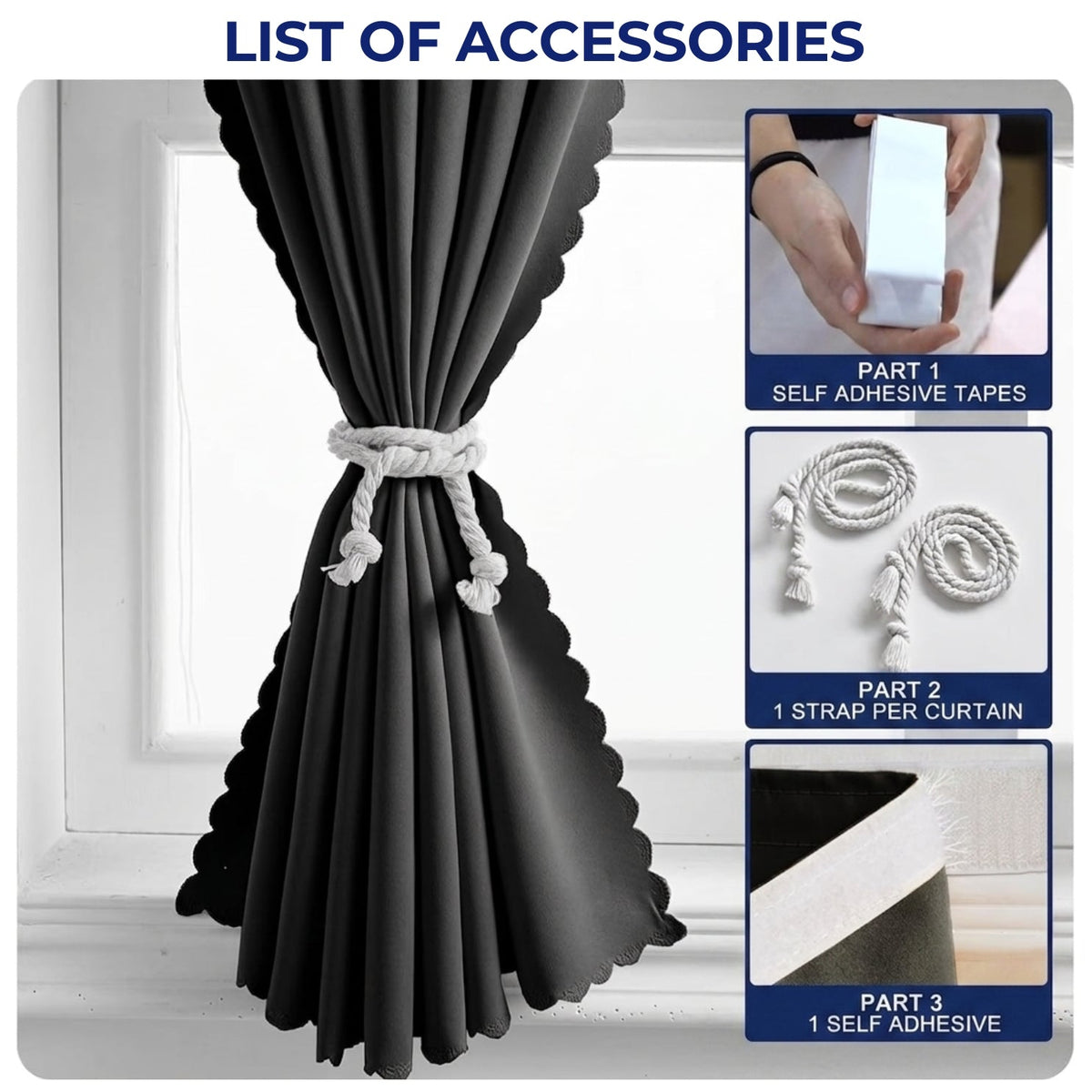 Blackout curtain colour options