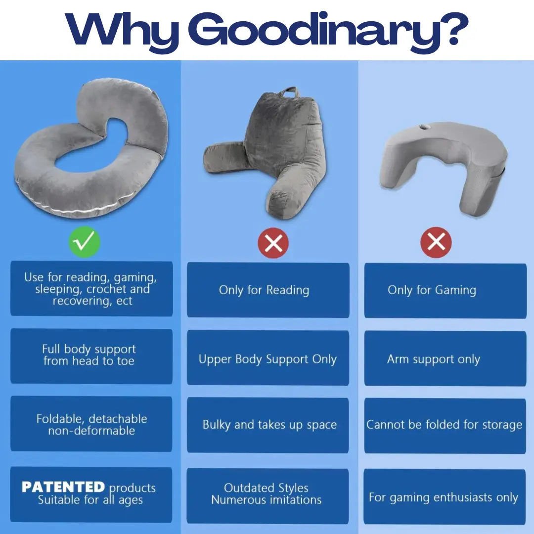 Reading pillow configurations
