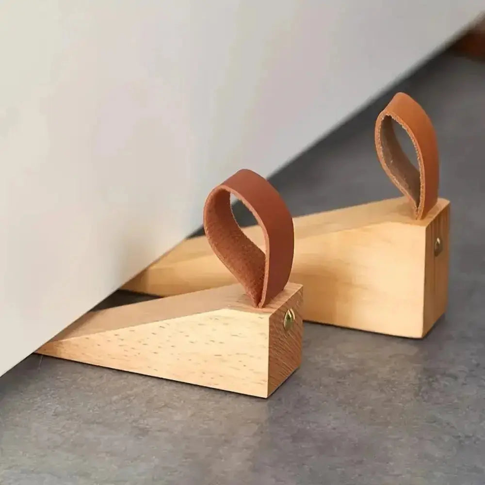 Walnut oak solid wood door wedge