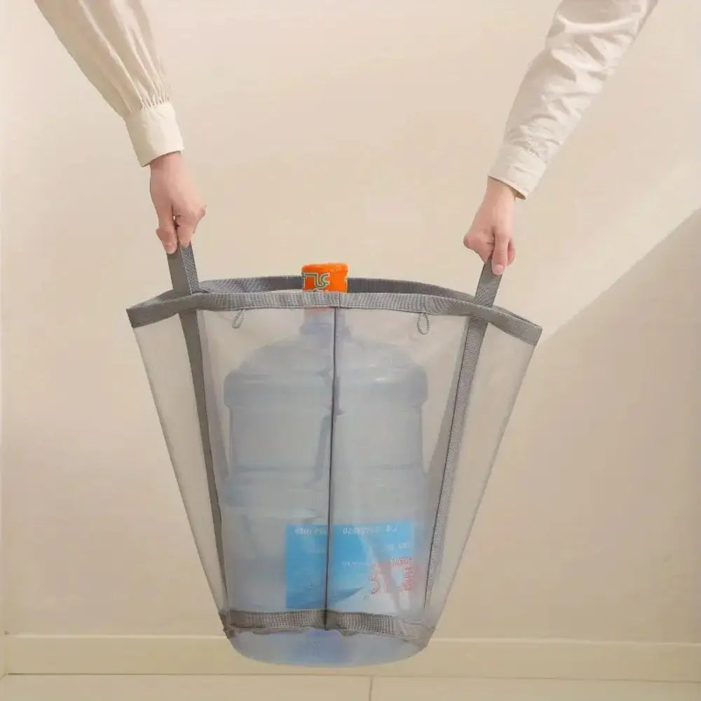 Laundry basket folded flat
