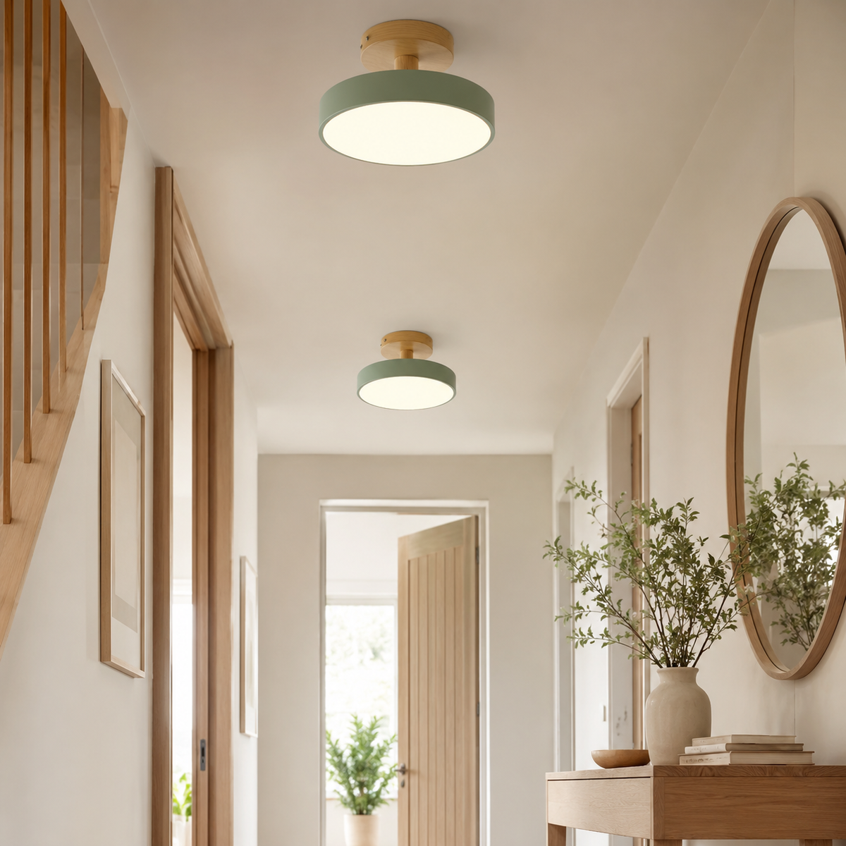 Macaron ceiling light in a bedroom