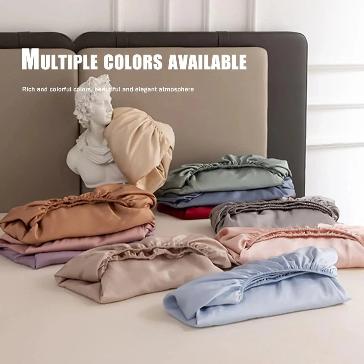Fitted sheet with full elastic edge