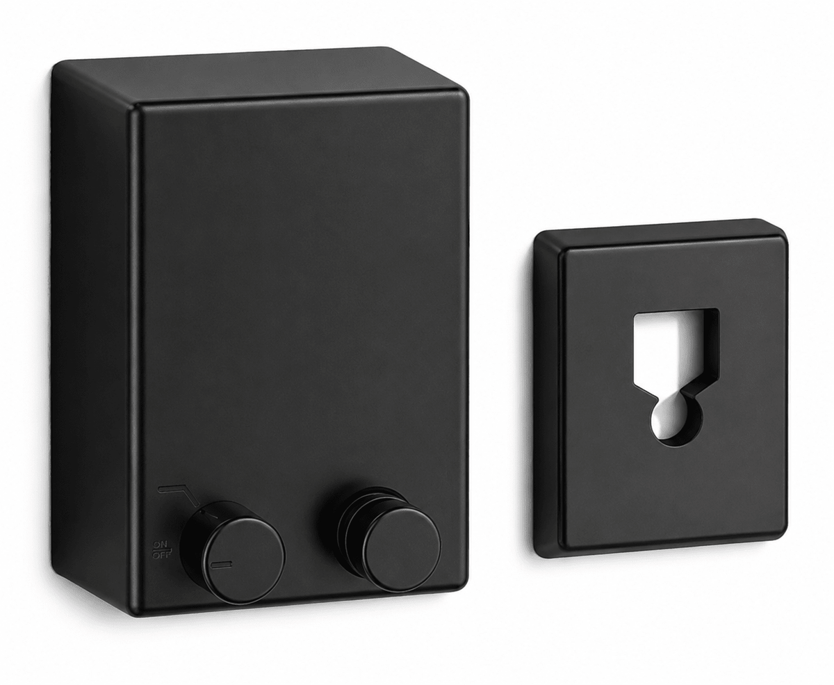 Single line clothesline in black