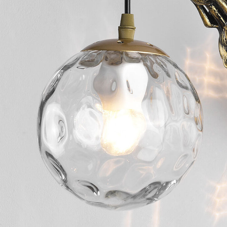 Mermaid wall light in a room setting