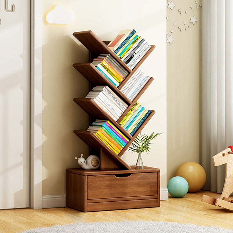 6-tier bookshelf, walnut