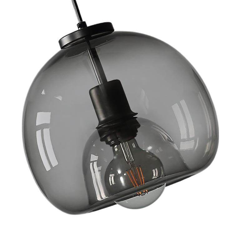 Smoke grey pendant, room setting