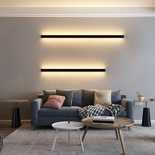 LED wall light in a hallway