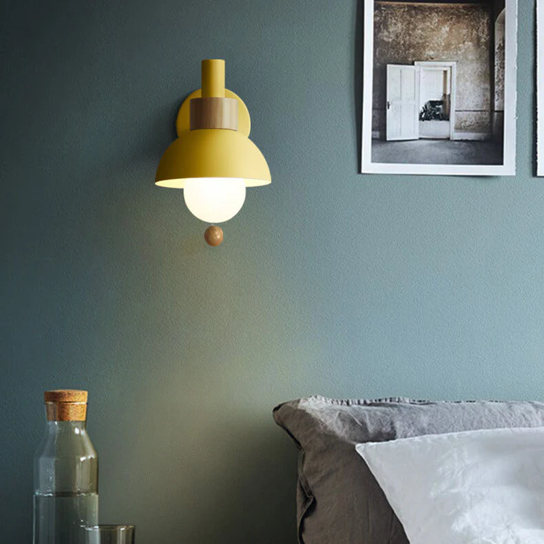 Wall lamp in a living room
