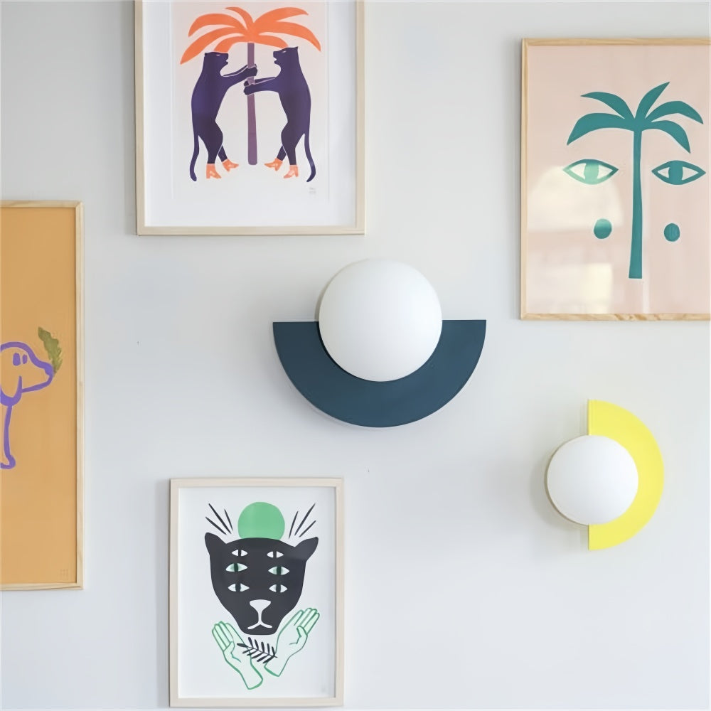 Semicircle wall light sizes
