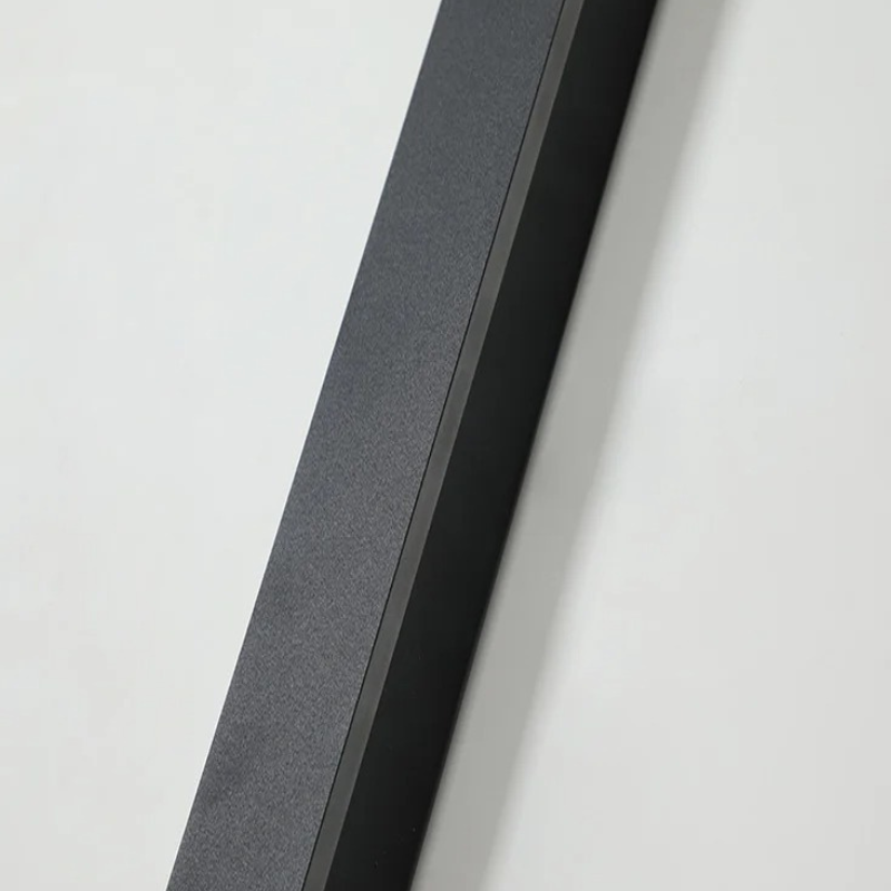 Linear LED outdoor wall light close-up