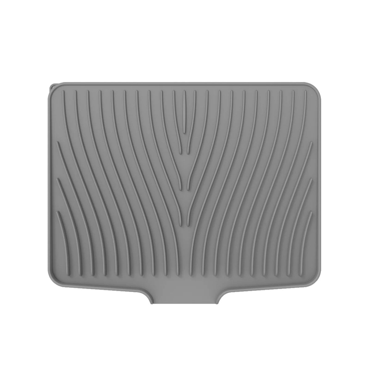 Grey silicone dish drying mat