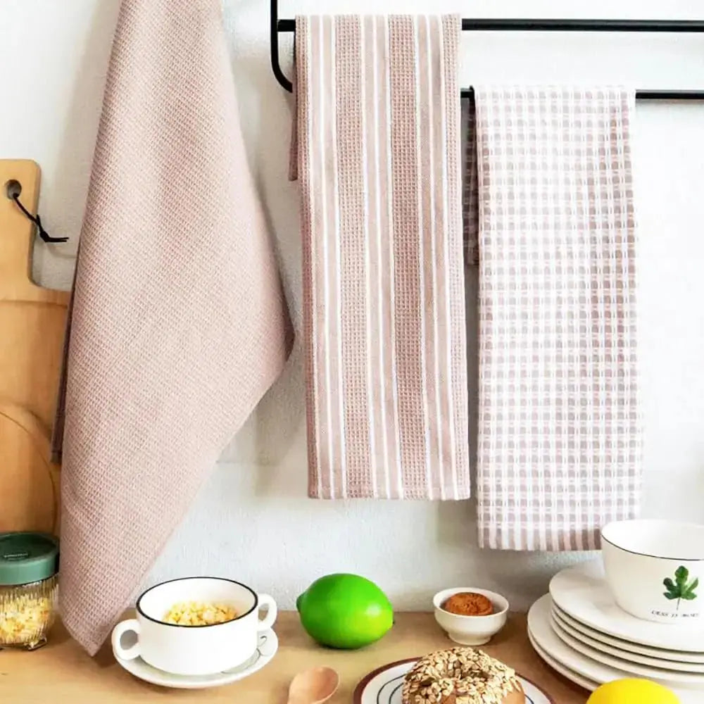 Kitchen towels folded