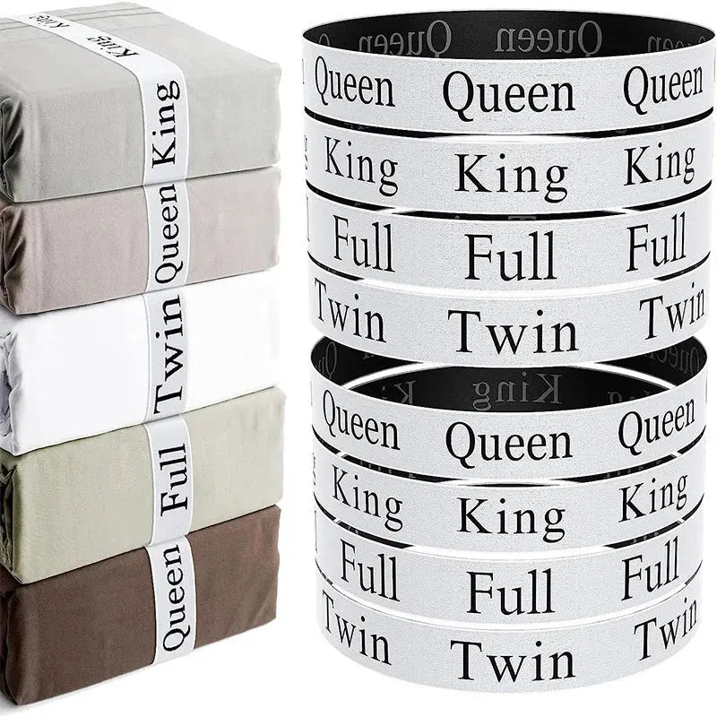 Stacked labelled sheet sets