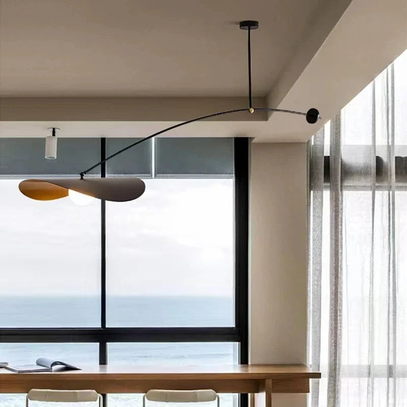 Long arm pendant dimensions and G9 bulb detail