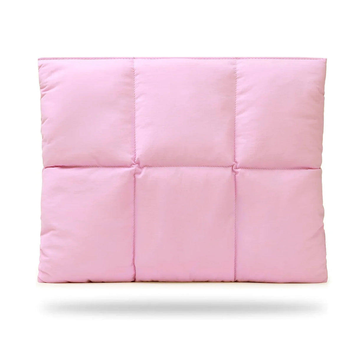 Blush pink quilted laptop sleeve