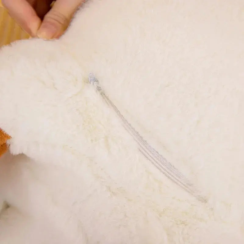 Goose plush pillow as room decor