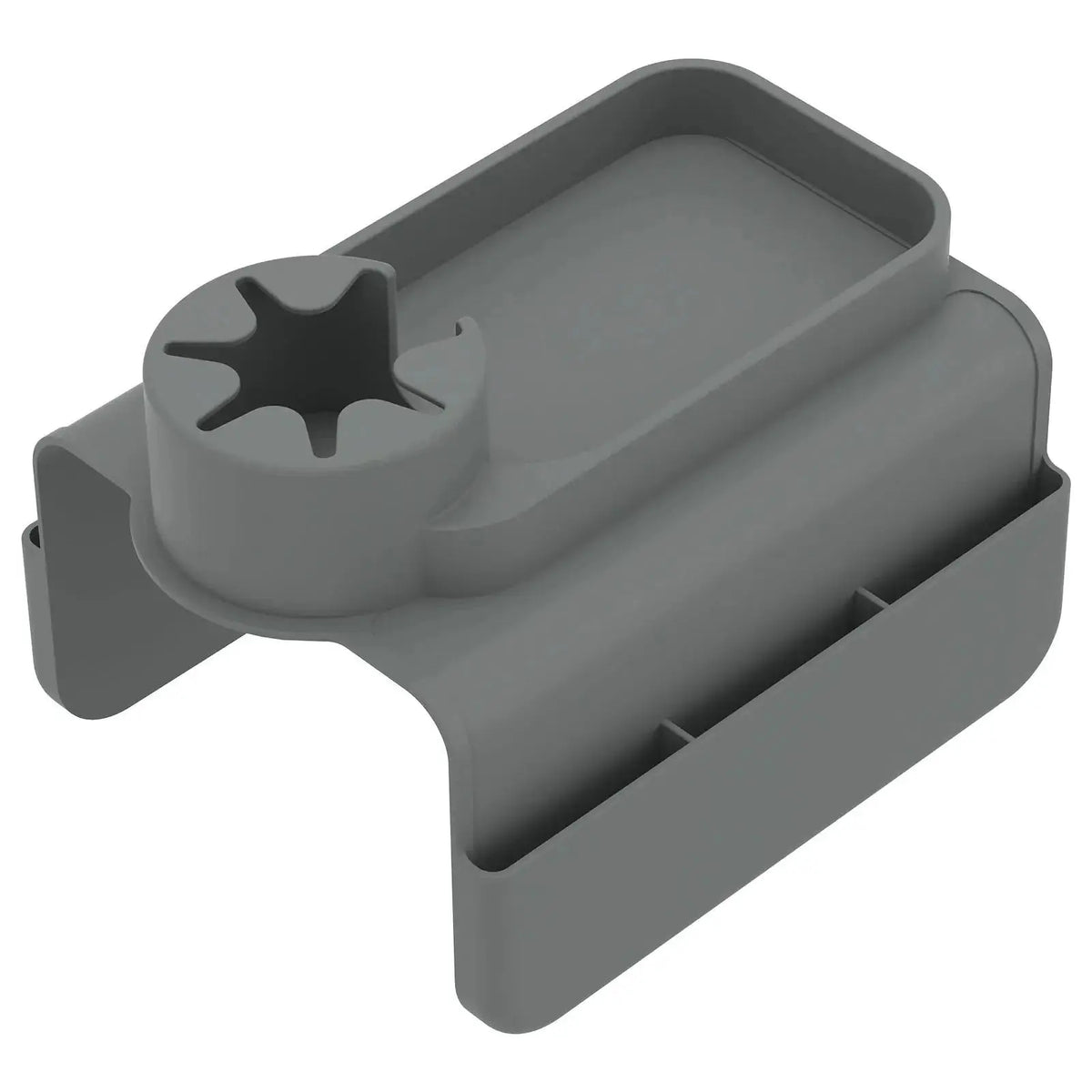 Grey silicone sofa armrest tray