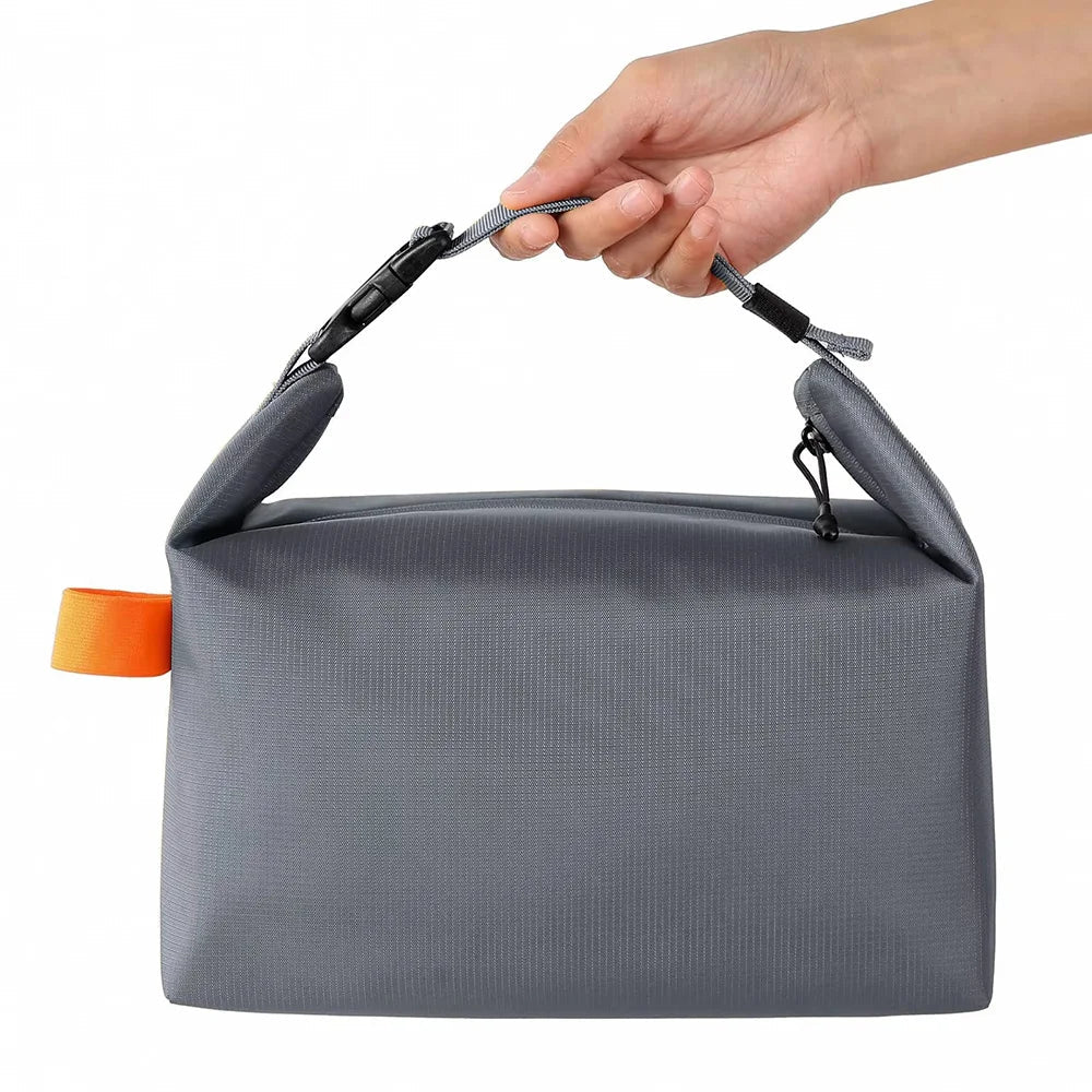 Dark grey insulated lunch bag