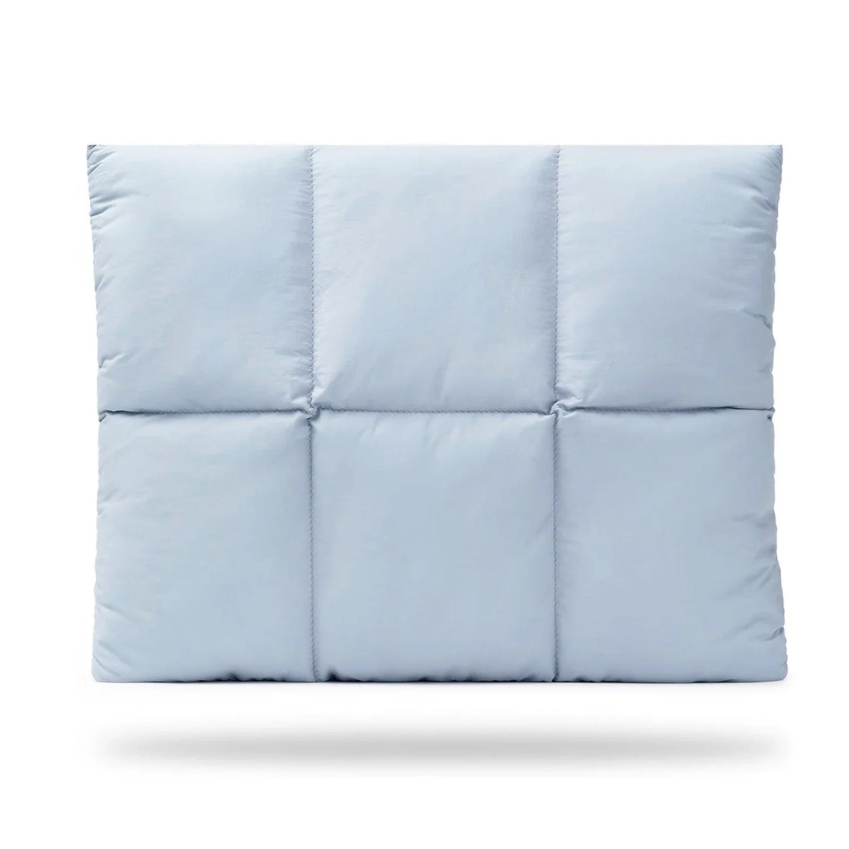 Baby blue quilted laptop sleeve